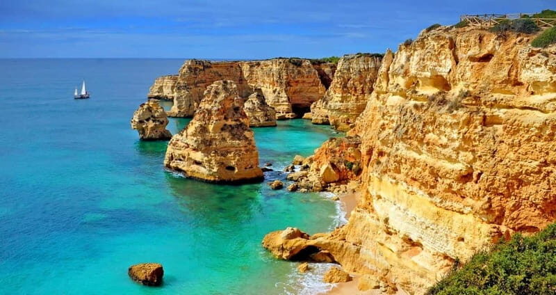 Algarve Adventures from Lisbon + Benagil Cave Boat Tour! - Ponta da Piedade: tall cliffs and rock formations that feel built for photos