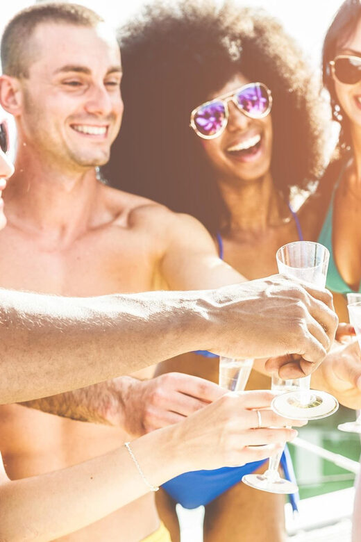 Boat Party to the Beach with Swimming Stops, DJ and Open Bar - DJ, open bar, and the party rhythm