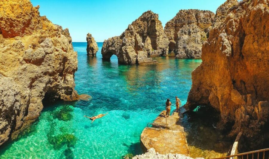 From Lisbon: Algarve, Benagil Sea Cave & Lagos Full-Day Tour - Boneca Cave (The Doll’s Cave): a viewpoint stop with cliff drama