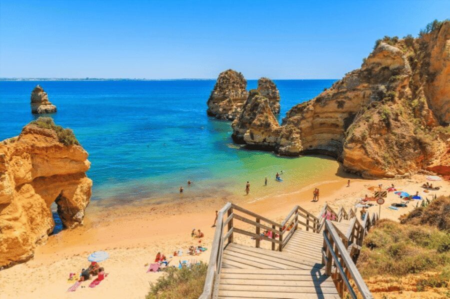 From Lisbon: Algarve, Benagil Sea Cave & Lagos Full-Day Tour - Benagil Cave skylight viewpoint plus the optional boat experience