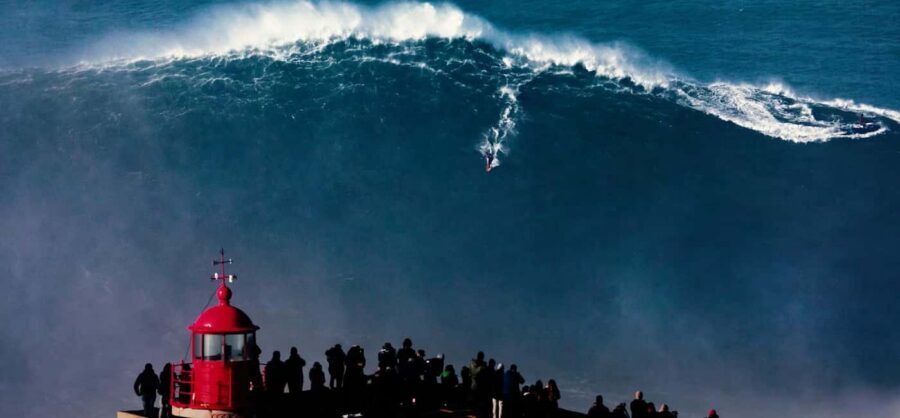 From Lisbon: Nazare Big Waves and Óbidos Guide Day Trip - Getting the ocean at more than one angle: beach-level vs. cliff-level views