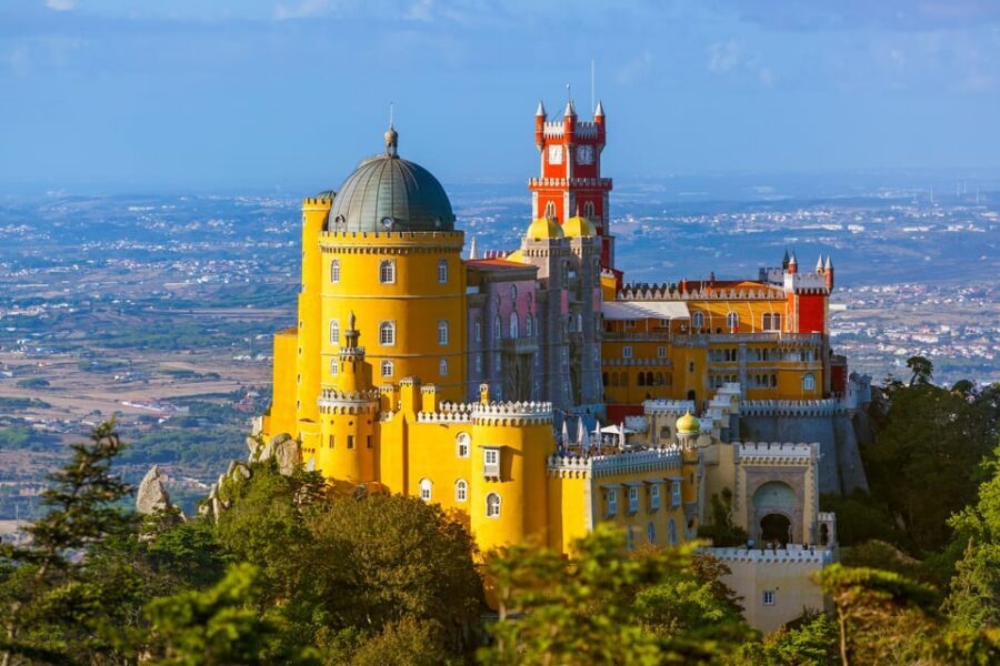 From Lisbon: Sintra, Pena Palace and Regaleira Day Trip - Meeting at Time Out Market, then rolling into Sintra by van