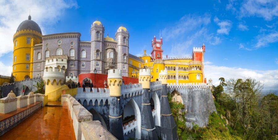 From Lisbon: Sintra Tour - Pena, Regaleira & Monserrate - Pena Palace and the Park: Where Color Feels Like Power