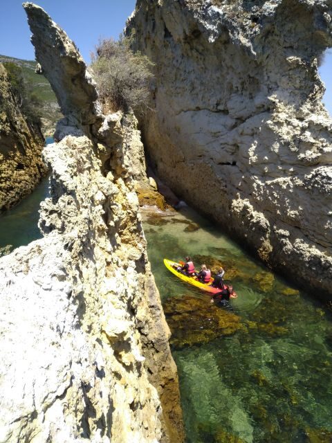 Lisbon: Arrábida Kayak and Coasteering Adventure Tour - Sea caves and coasteering-style exploration: prehistoric scale, real-time awe