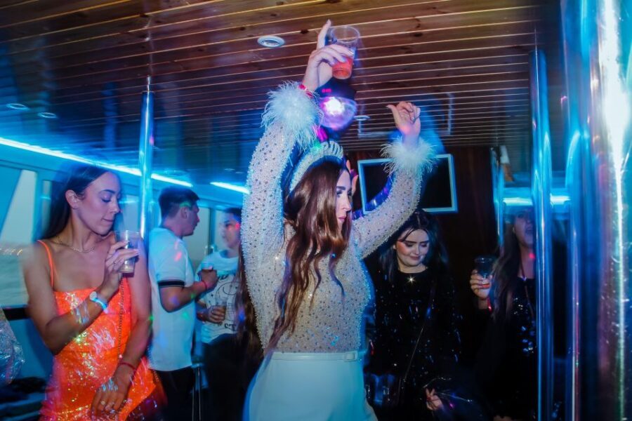 Lisbon: Disco Night Cruise with DJ and Open Bar - The DJ and dance floor: where to stand for best sound
