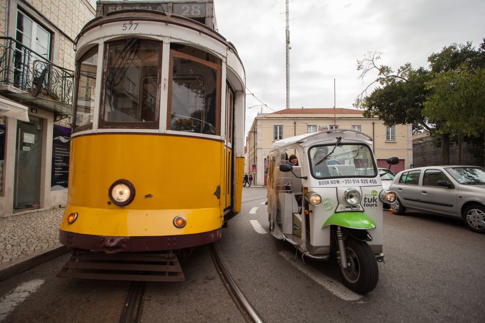 Lisbon: Guided Tuk-Tuk Tour Along the Historic Tram Line 28 - Chiado Square to the Tram 28 corridor: fast orientation without the squeeze