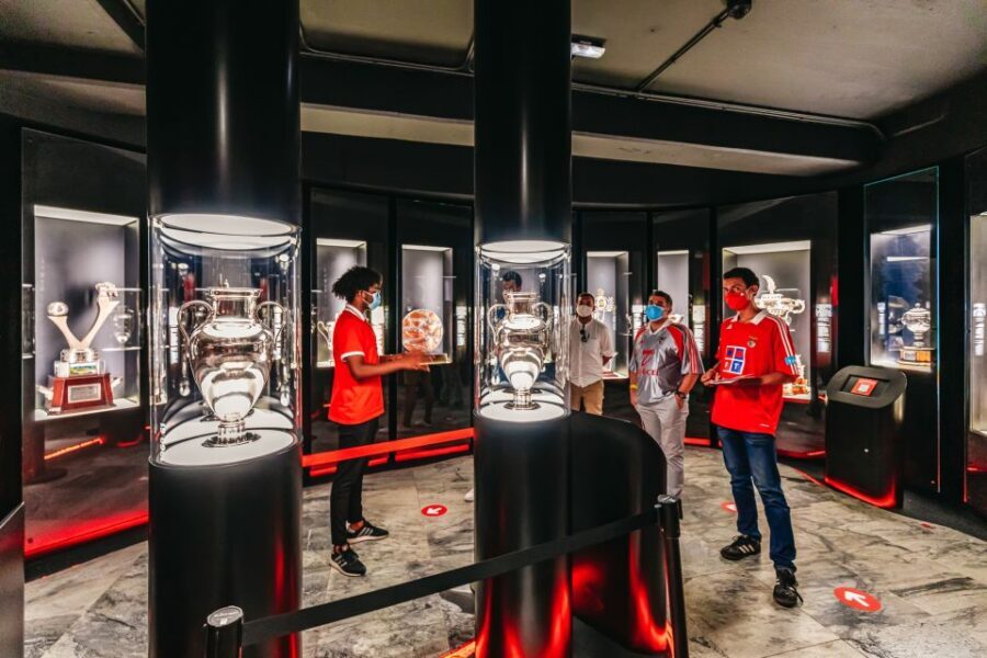 Lisbon: Luz Stadium Tour & SL Benfica Museum Ticket w/Scarf - Eagle Hall and stadium views: photo stops that actually make sense