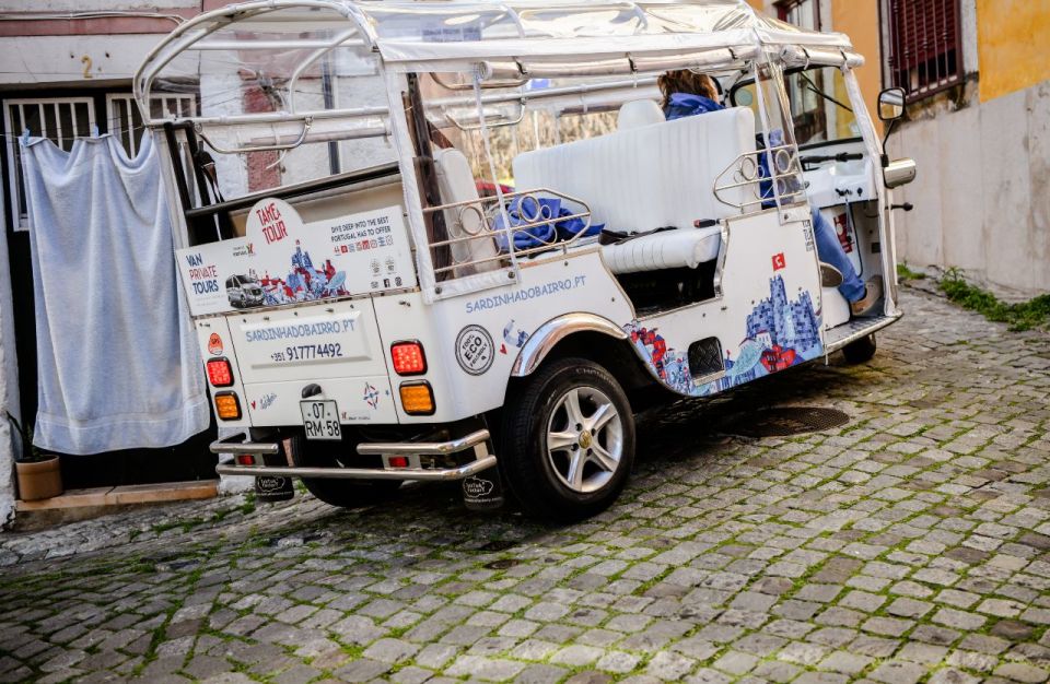 Lisbon: Private Historic Tour by Eco Tuk Tuk - Bairro Alto to Baixa: steep lanes, big contrasts, and photos