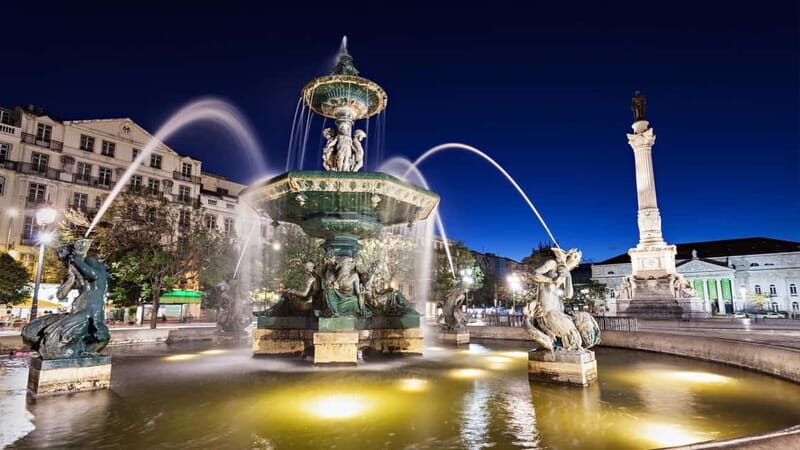 Lisbon: Private Night Tour with Fado Dinner Show - Hotel Pickup and The Route Past Marques de Pombal, Restauradores, Rossio, and Baixa Pombalina