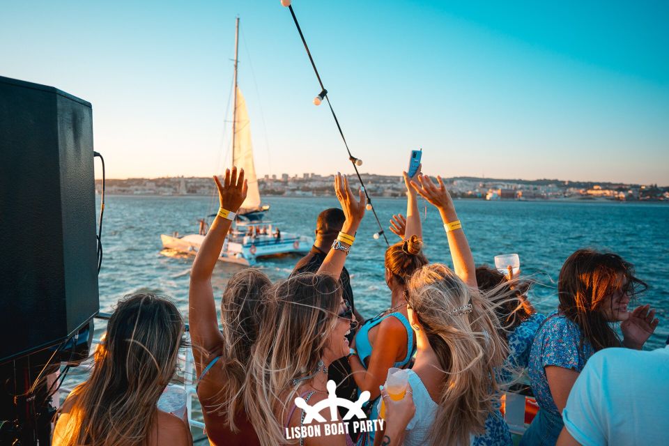 Lisbon: Sunset Boat Party with 2 Drinks and Free Club Entry - The cruise route: Lisbon’s hills and waterfront sights from sea level