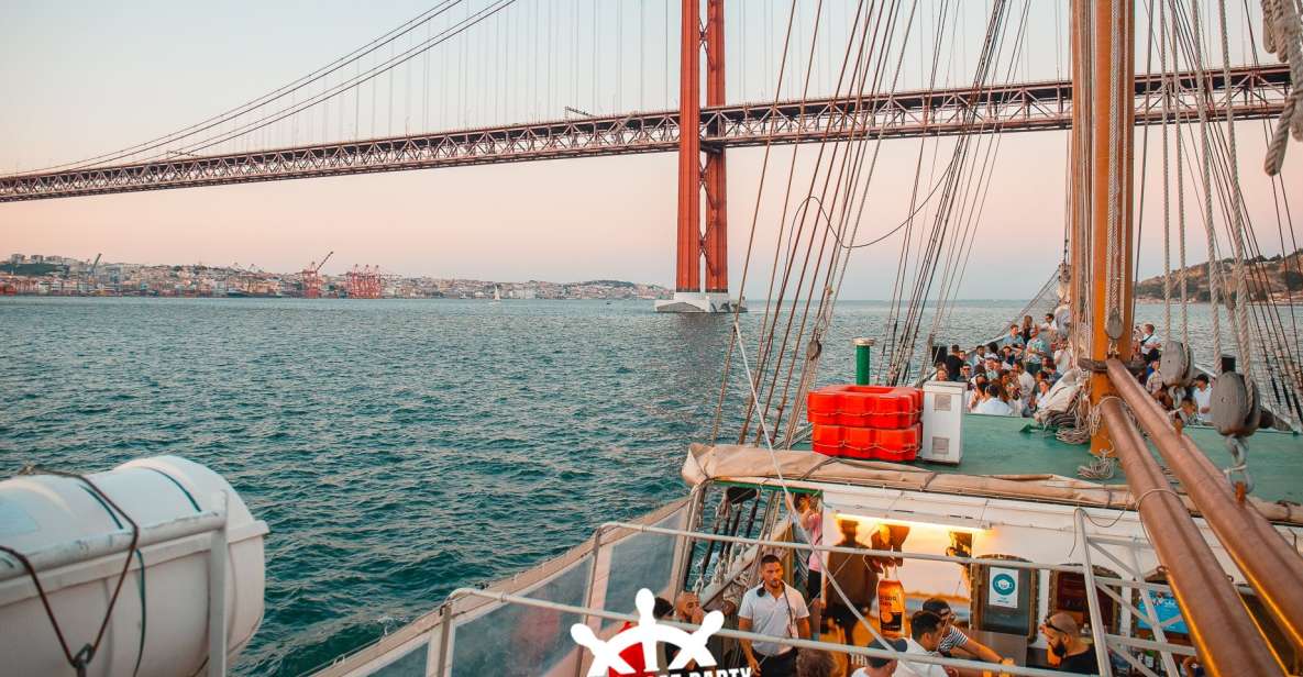 Lisbon: Sunset Boat Party with 2 Drinks and Free Club Entry - Price and value for a $47, 4-hour party