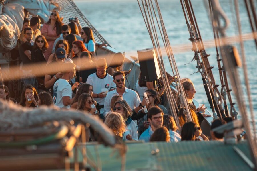 Lisbon: Sunset Boat Party with Live DJ and Night Club Entry - Stop 3: The Tagus River stretch is where the DJ party takes over