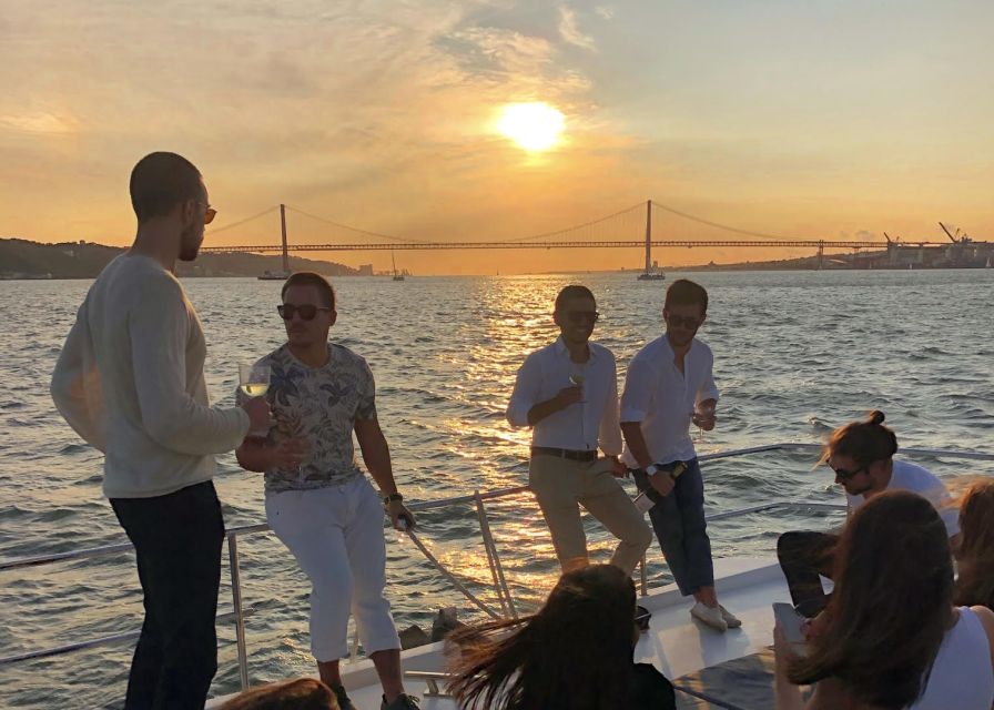 Lisbon: Sunset Cruise with Drinks and Snacks - MAAT, the waterfront scene, and the moment the cruise starts to broaden