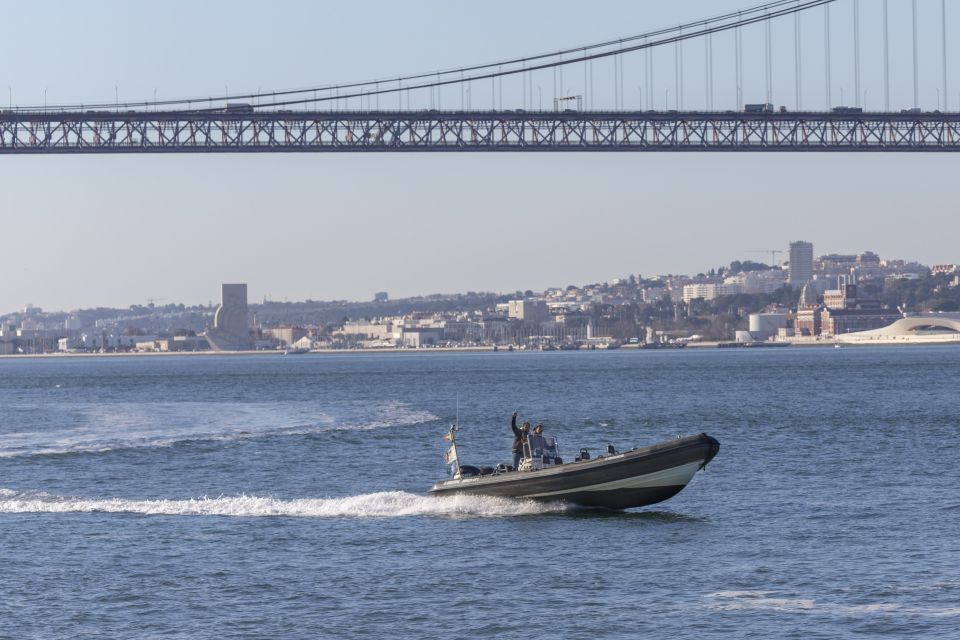 Lisbon: Sunset SpeedBoat Tour - Included Value: Lifejackets, Insurance, Guide, and Regional Wine for $47