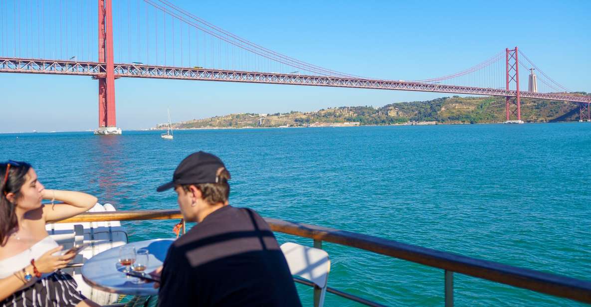 Lisbon: Tagus River Boat Tour with One Drink Included - The 25 de Abril Bridge: one of the biggest photo moments on the river