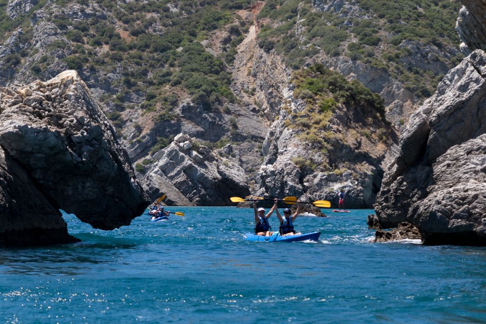 Sesimbra: Arrabida Natural Park & Caves Guided Kayaking Tour - Ribeiro do Cavalo Beach Stop: Swim Time and Local Sweets