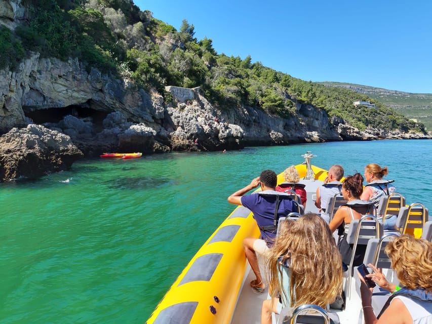 Setúbal and Tróia: Dolphin Watching and Arrábida Bays - Arrábida by water: bays, beaches, cave, and Anixa island